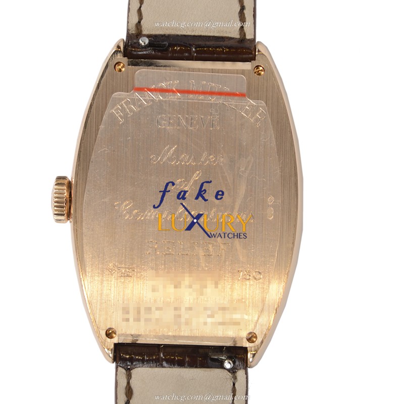Franck Muller 6850 SC REL 5N Cintree Curvex Automatic 18kt Rose Gold Silver Dial Replica Watch - Image 3