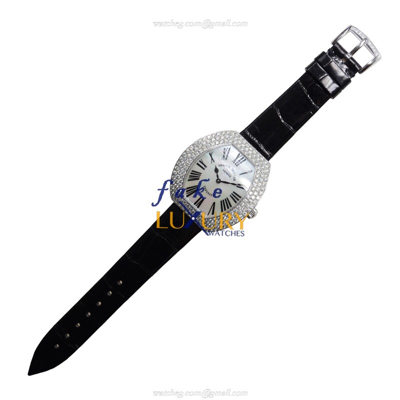 Franck Muller 3540 QZ R D3 OG | INFINITY Quartz 18kt White Gold Diamond | Replica Watch - Image 2