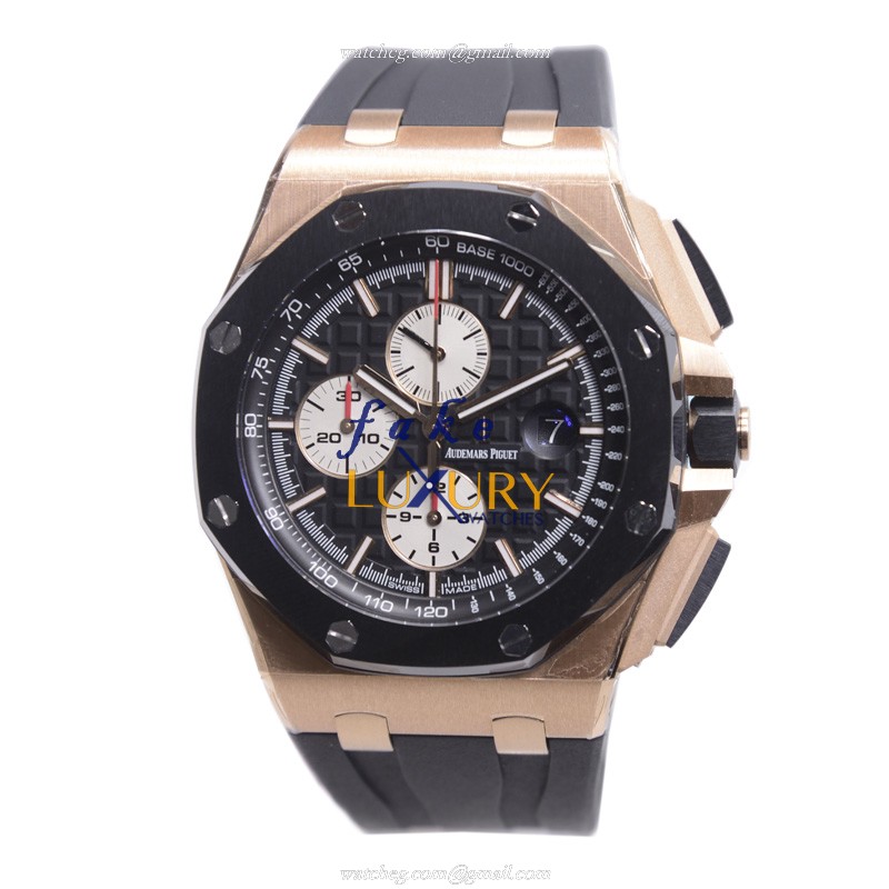 Audemars Piguet 26400RO.OO.A002CA.01 Royal Oak Offshore Replica Watch, Automatic, Black Dial, 18kt - Image 2