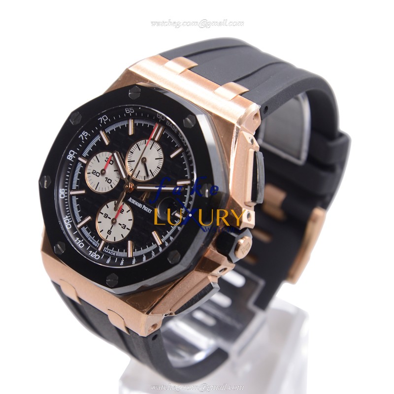 Audemars Piguet 26400RO.OO.A002CA.01 Royal Oak Offshore Replica Watch, Automatic, Black Dial, 18kt - Image 3