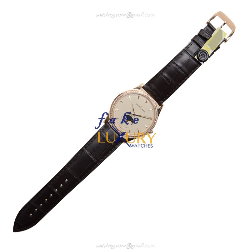 Jaeger-Lecoultre Q1362501 MASTER ULTRA THIN - Automatic - 18kt Rose Gold & Diamonds - Replica Watch - Image 2
