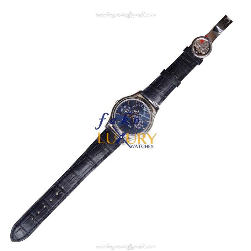 Patek Philippe 5140P-001 Grand Complications Automatic Blue Dial Platinum Replica Watch - Image 2