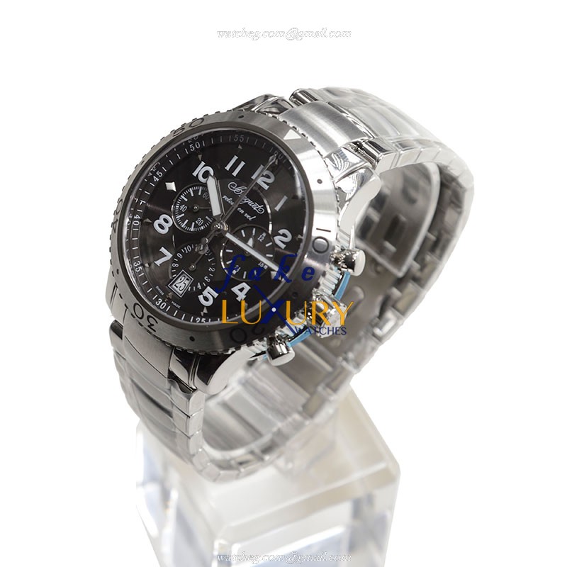 Breguet 3810ST/92/SZ9 TYPE XXI Automatic Stainless Steel Dark Grey Dial Replica Watch - Image 3