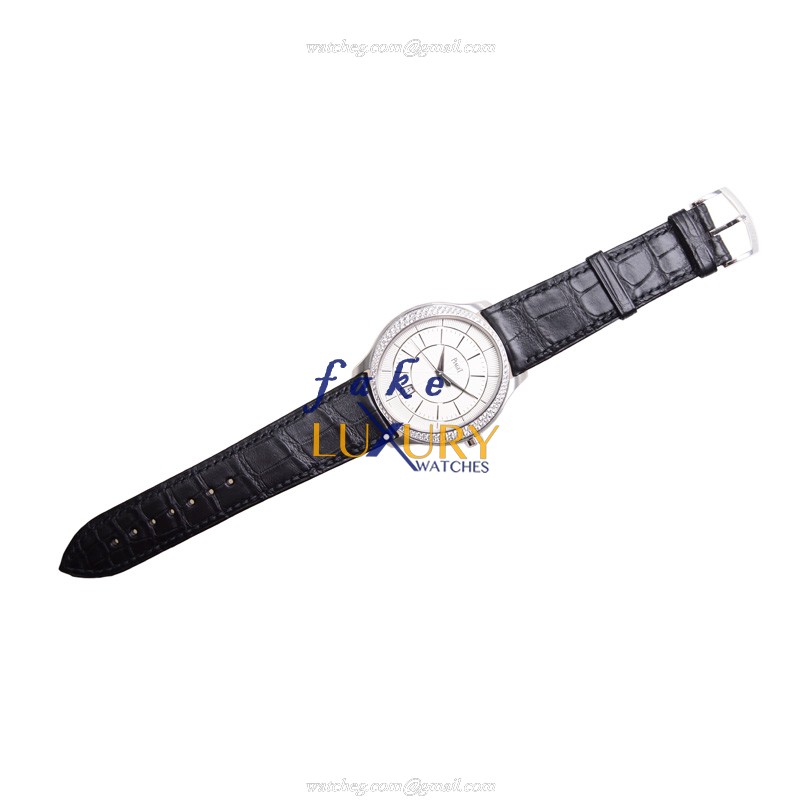 Piaget G0A37111 Gouverneur Replica Watch, Automatic, Silver Dial, 18kt White Gold & Diamond Case - Image 2