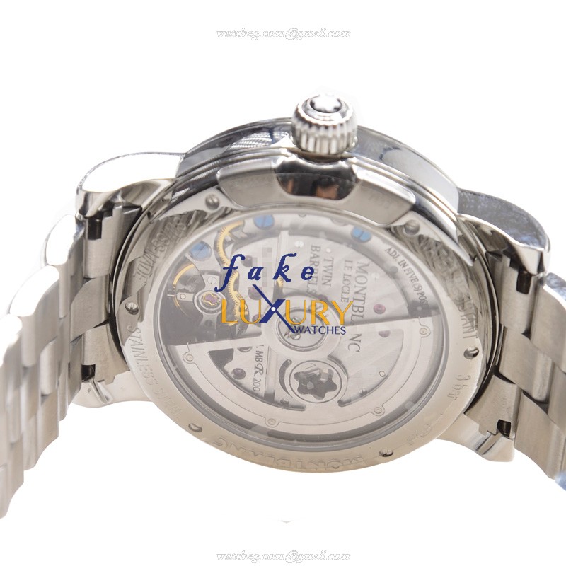 Mont Blanc NICOLAS RIEUSSEC 102336 Automatic Stainless Steel Dark Grey Dial Replica Watch - Image 4