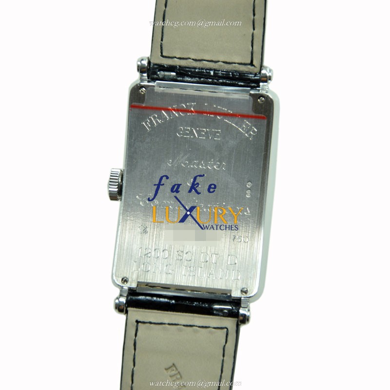 Franck Muller 1200 SC DT D OG Long Island Automatic 18kt White Gold & Diamond Silver Dial Replica - Image 3