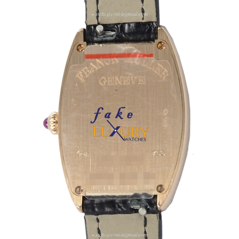 1752 QZ D 5N - Franck Muller Cintree Curvex Replica Watch - Quartz Silver Dial Rose Gold - Image 3