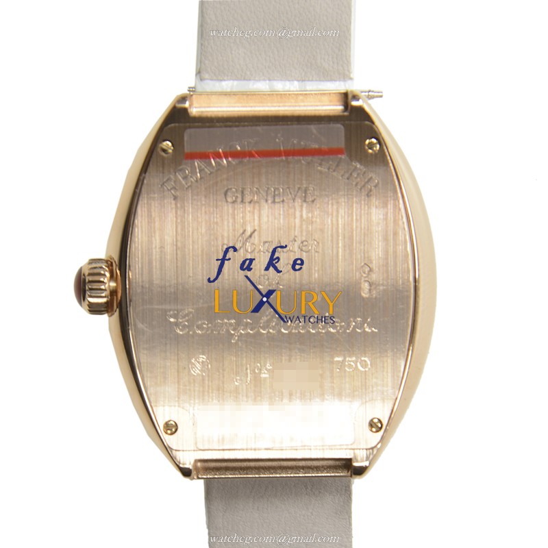 Franck Muller 5002 M QZ C 6H 5N Replica Watch, Silver Dial, 18kt Rose Gold Case, Quartz - Image 3