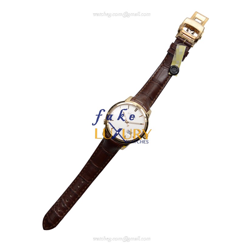 Glashutte Senator Panorama Date Replica Watch 100-03-11-01-04, Automatic, Rose Gold Case, Silver - Image 2