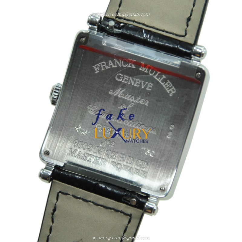 Franck Muller 6002 M QZ REL R D CD OG Replica Watch, Quartz Movement, Silver Dial, 18kt White Gold - Image 3