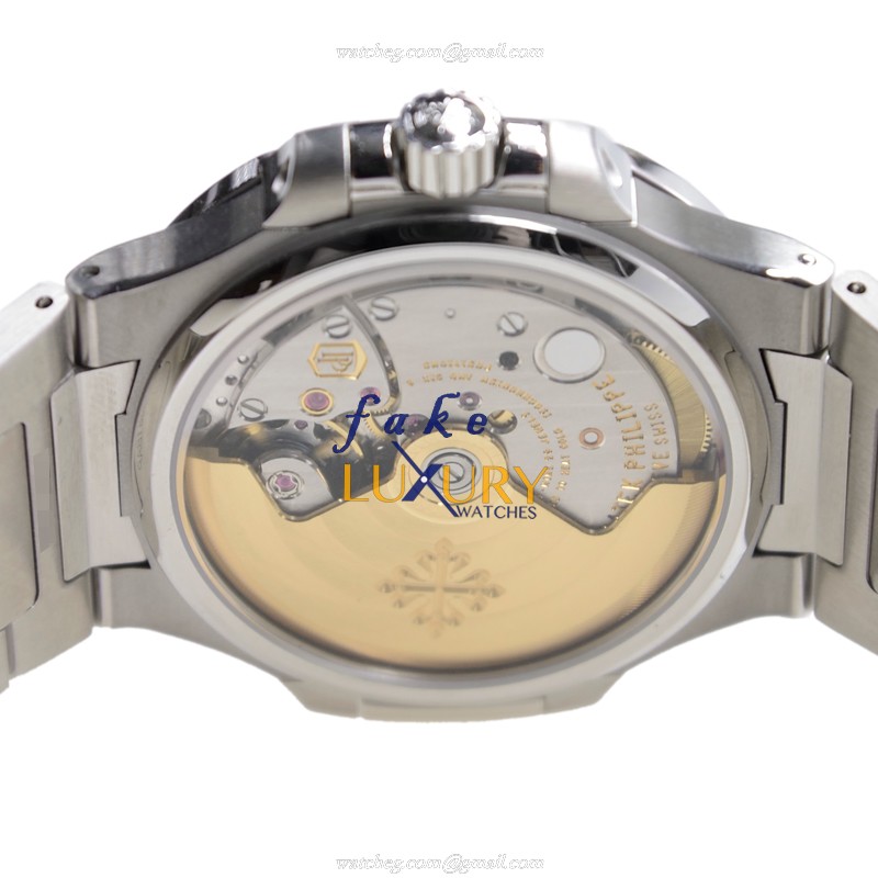 Patek Philippe 7008/1A-001 Nautilus Replica Watch - Automatic - Stainless Steel Diamonds - Light - Image 5