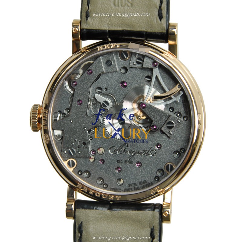 Breguet 7027BR/G9/9V6 Replica Watch, Manual Wind, 18kt Rose Gold Case, Dark Grey Dial - Image 3