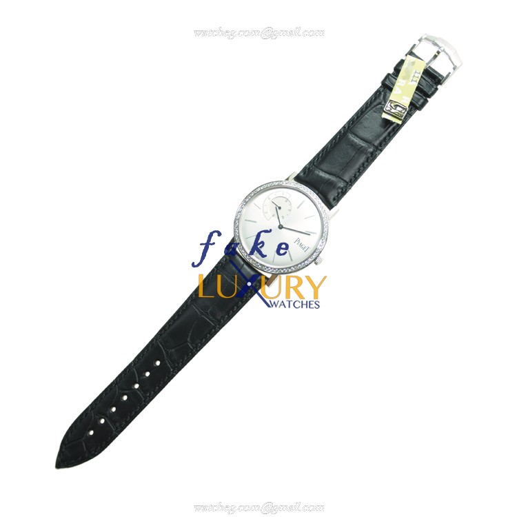 Piaget G0A35118 Altiplano Manual Wind 18kt White Gold Diamond Silver Dial Replica Watch - Image 2