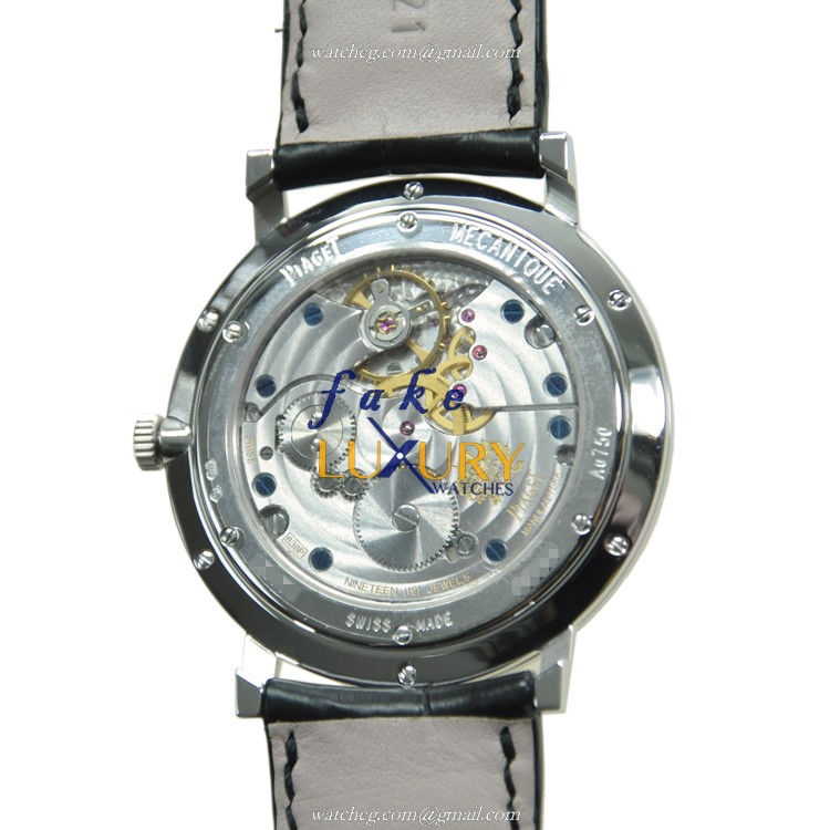Piaget G0A35118 Altiplano Manual Wind 18kt White Gold Diamond Silver Dial Replica Watch - Image 3