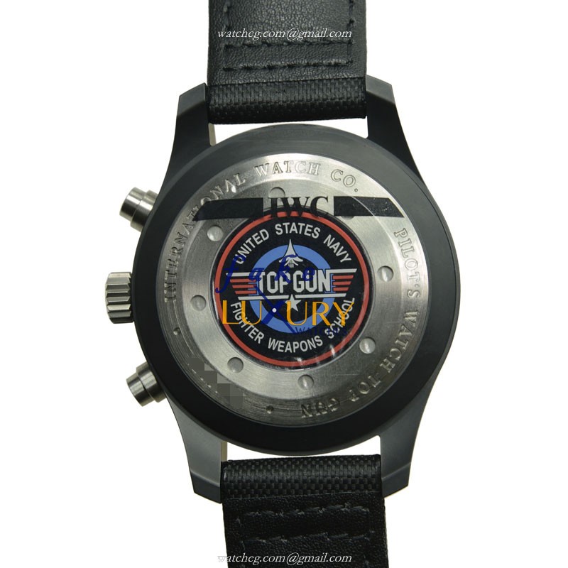 IW388001 - IWC Pilots Automatic Ceramics Replica Watch Black Dial - Image 3