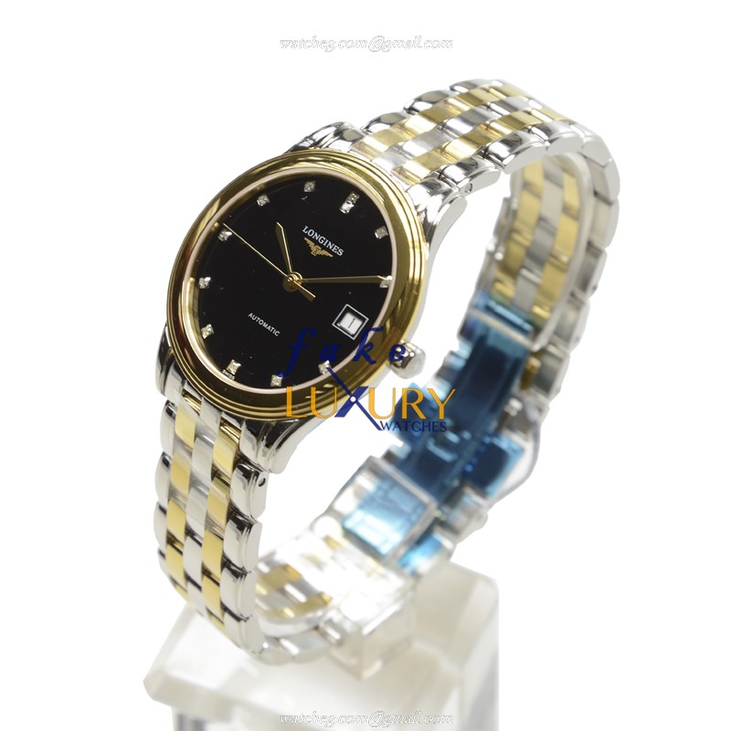 Longines L4.774.3.57.7 Flagship Replica Watch With Automatic Movement 18kt Gold Steel Case - Image 3