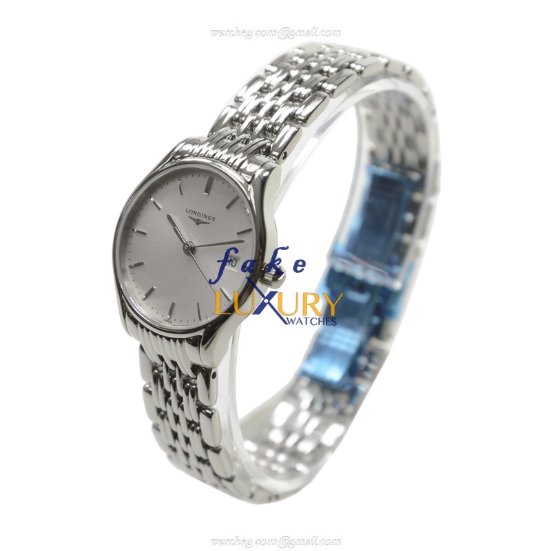 Longines L4.259.4.72.6 Lyre Quartz Replica Watch Silver Dial Stainless Steel 25mm - Image 3