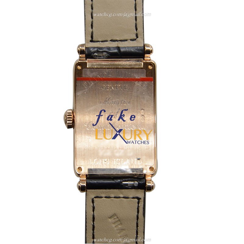 Franck Muller 902 QZ D 5N Replica Watch, Quartz Movement, Silver Dial, Rose Gold & Diamonds Case - Image 3