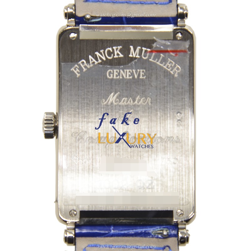Franck Muller 1002 QZ COL DRM OG Replica Watch, Quartz Movement, Silver Dial, White Gold Case - Image 3
