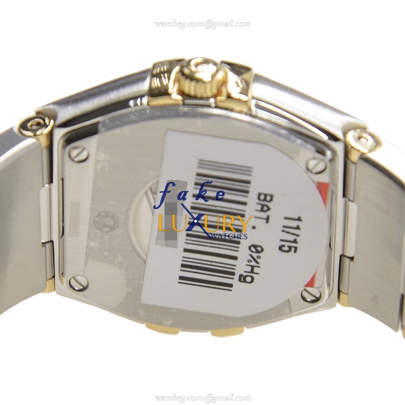 Omega Constellation 123.25.24.60.55.004 Replica Watch, Quartz, White Dial, 18kt Gold & Steel, 24mm - Image 4