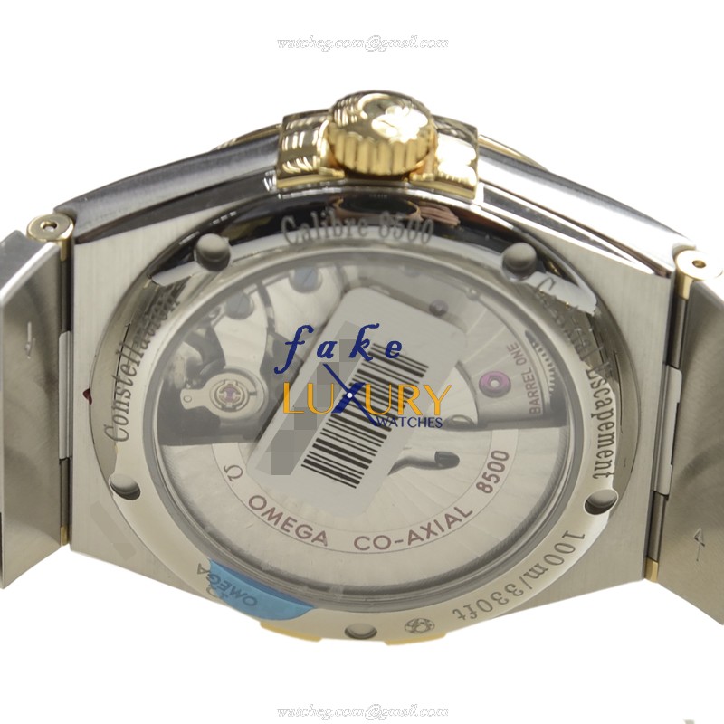 Omega 123.25.38.21.58.001 Constellation Auto 18kt Gold Diamond Steel Replica Watch - Image 4