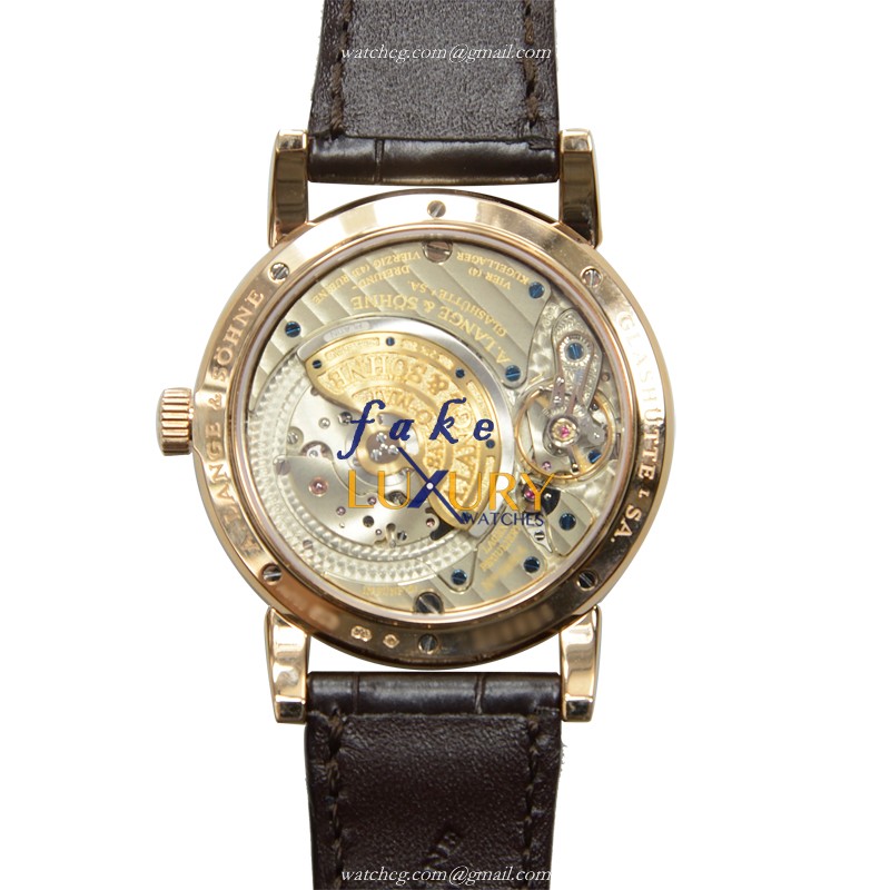 A Lange & Sohne SAXONIA 330.032E 18kt Rose Gold Automatic Silver Dial Replica Watch - Image 3