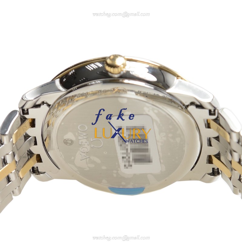 Omega De Ville 424.20.37.20.02.001 - Automatic - Silver Dial - 18kt Gold & Steel - Replica Watch - Image 4