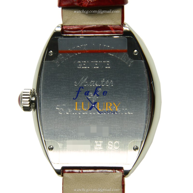 Franck Muller 5000 H SC AC Master of Complication Replica Watch, Automatic, Silver Dial, Red - Image 3