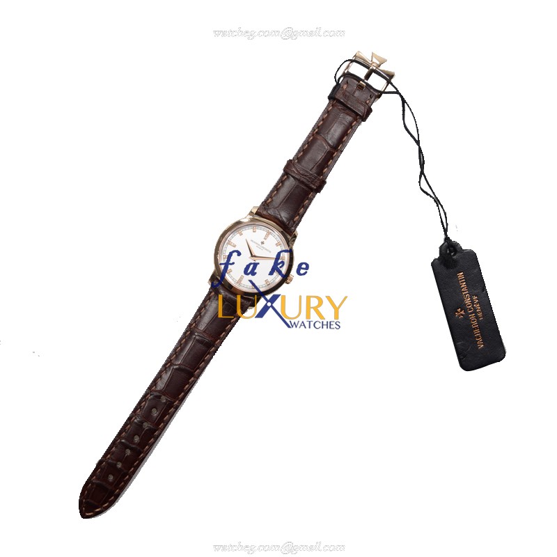 Vacheron Constantin 25155/000R-9585 Traditionnelle Replica Watch, 18kt Rose Gold Case, Quartz - Image 2