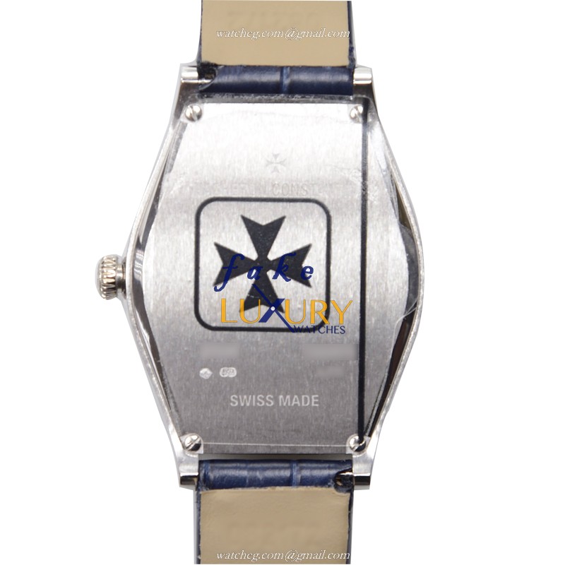 Vacheron Constantin 25530/000G-9741 Malte Quartz Replica Watch - 18kt White Gold & Diamond - Blue - Image 3