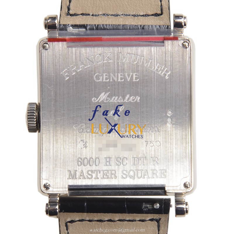Franck Muller 6000 H SC DT R OG Master Square Auto 18kt White Gold Replica Watch - Image 3