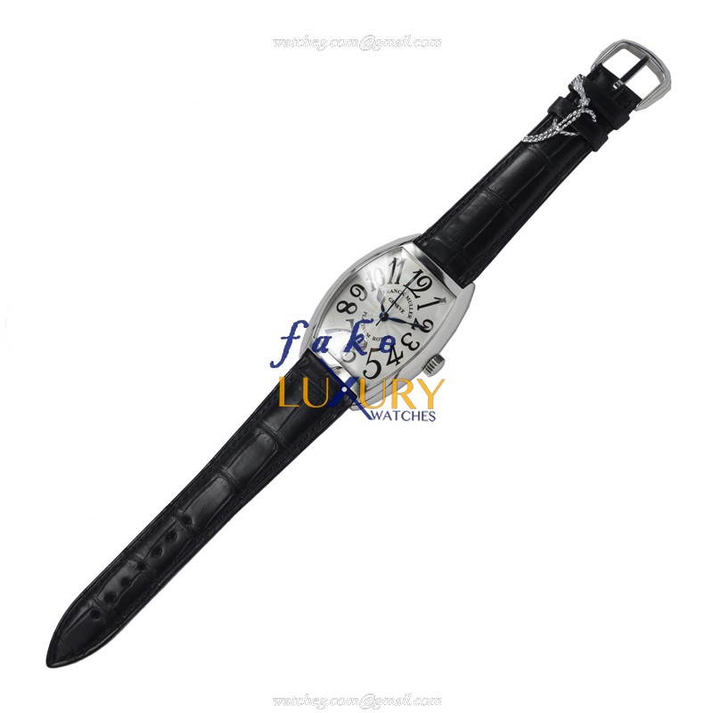 Franck Muller 7880 SC DT AC Cintree Curvex Replica Watch, Silver Dial, Steel Case, Automatic - Image 2