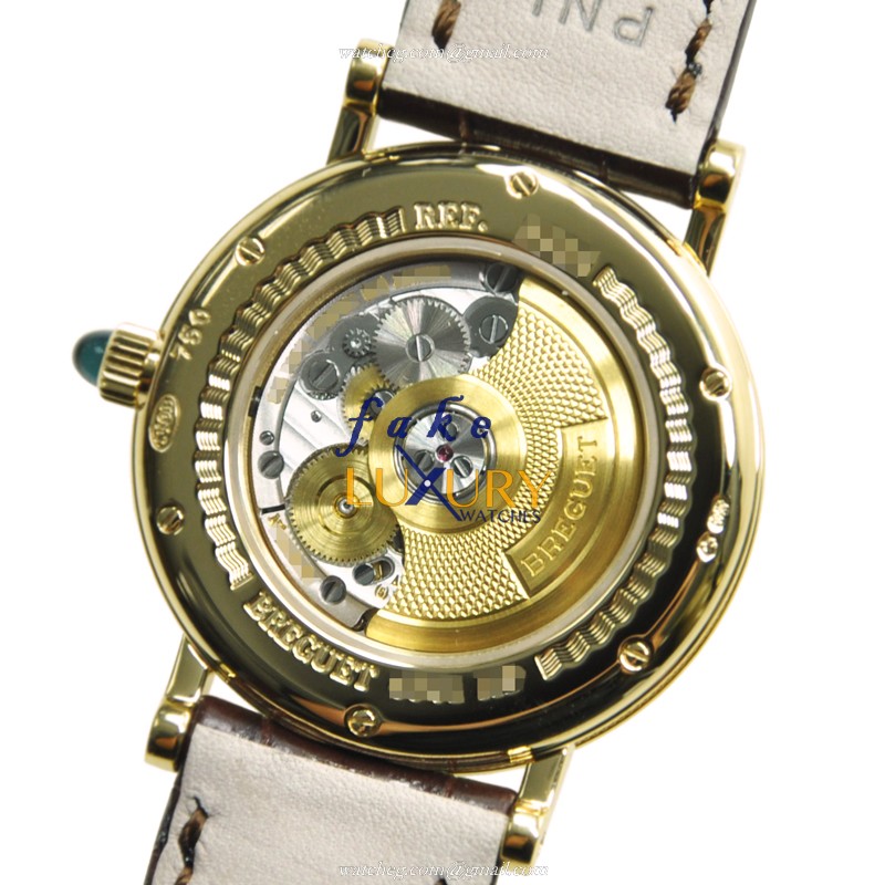 Breguet 8068BA/52/964/DD00 Replica Watch With Automatic Movement, 18kt Gold & Diamond Case, Silver - Image 3