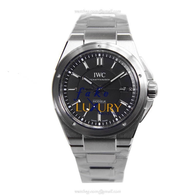 IW323902 - IWC Ingenieur Replica Watch Automatic Stainless Steel Black Dial - Image 2