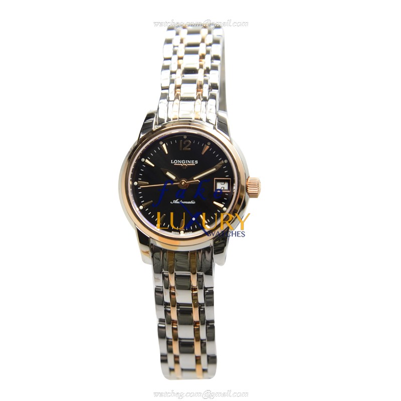 Longines L2.263.5.52.7 Saint Imier Automatic 18kt Rose Gold Black Dial Replica Watch - Image 2