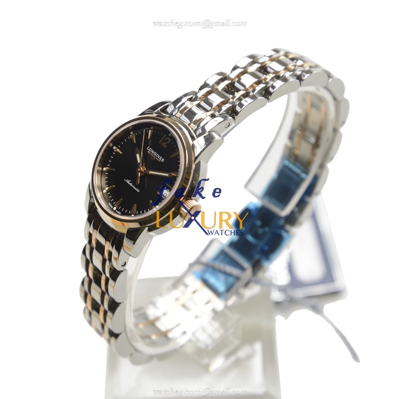 Longines L2.263.5.52.7 Saint Imier Automatic 18kt Rose Gold Black Dial Replica Watch - Image 3