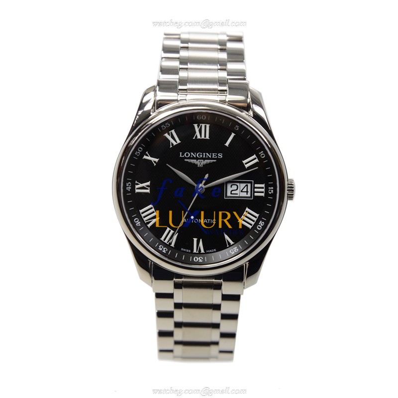 Longines L2.648.4.51.6 Master Replica Watch, Black Dial, Steel Case, Automatic Movement - Image 2