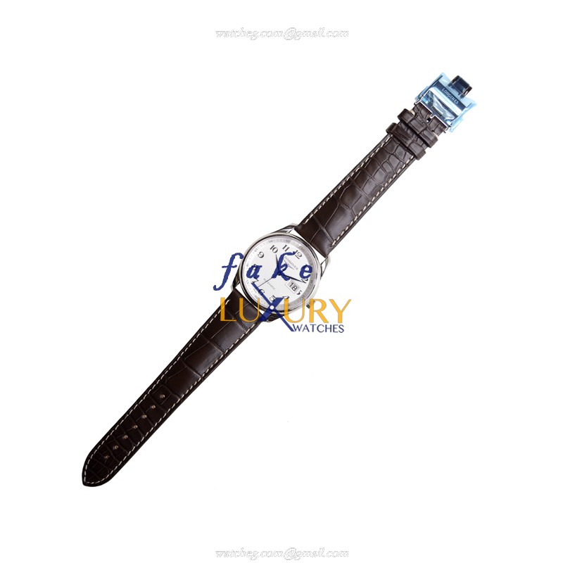 L2.648.4.78.5 - Longines Master Replica Watch Automatic Silver Dial Brown Alligator Strap - Image 2