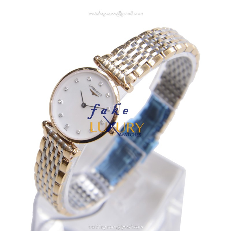 Longines L4.209.1.87.7 La Grande Quartz PVD Gold 18kt Rose Gold Strap White Mother of Pearl Dial - Image 3