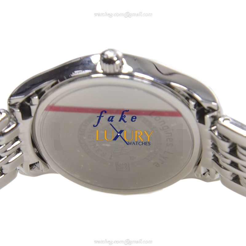 Longines L4.259.4.11.6 Lyre Replica Watch Quartz Movement White Dial Silver Steel Bracelet - Image 4