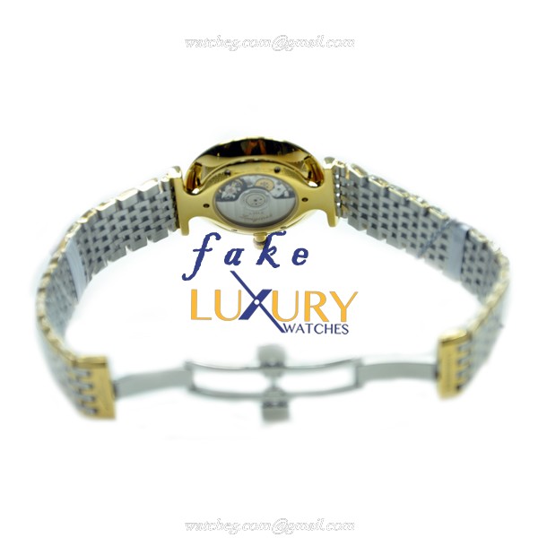 L4.708.2.12.7 - Longines La Grande Replica Watch Automatic 18kt Yellow Gold White Dial Silver Strap - Image 3