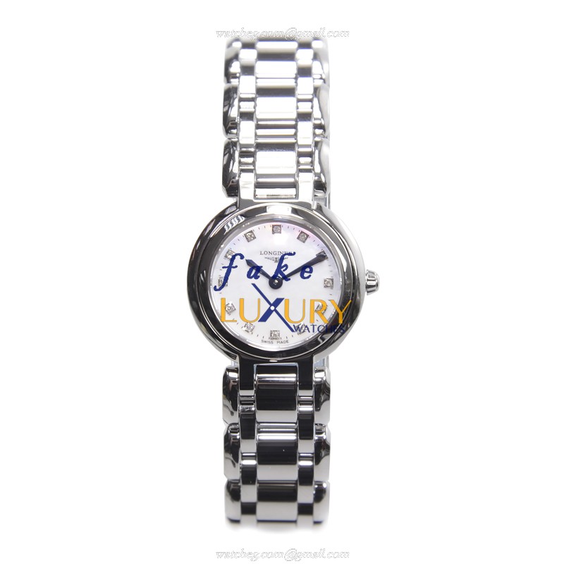 Longines L8.109.4.87.6 PRIMA LUNA Quartz White Dial Silver Stainless Steel Replica Watch - Image 2