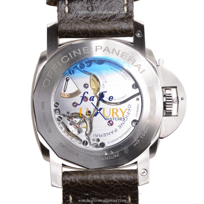 Panerai PAM00368 LUMINOR Manual Wind Titanium Replica Watch - Swiss Movement, Dark Brown Dial & - Image 3