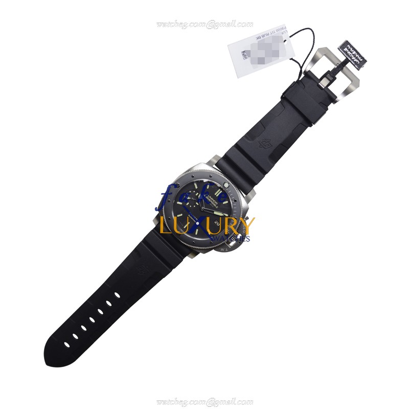 Panerai PAM00389 LUMINOR Automatic Titanium Replica Watch - Black Dial, Swiss Movement, 47mm Case - Image 2