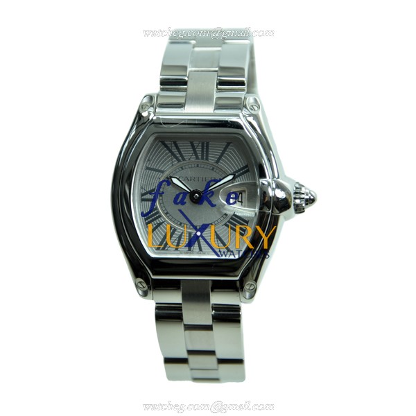 Cartier W62016V3 ROADSTER Quartz Silver Dial Stainless Steel Replica Watch - Image 2