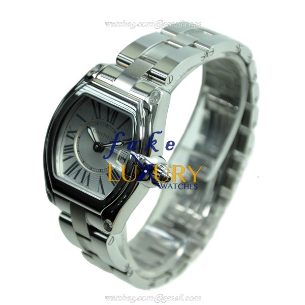 Cartier W62016V3 ROADSTER Quartz Silver Dial Stainless Steel Replica Watch - Image 3