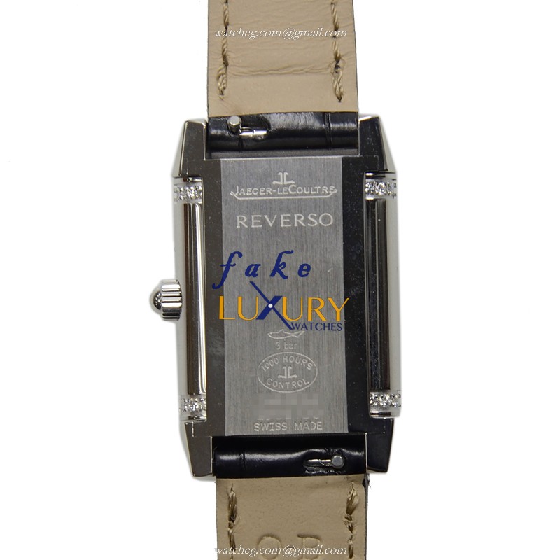 Jaeger-Lecoultre Q2668412 REVERSO Manual Wind Steel Replica Watch | 33.2x20.7mm Silver Dial Black - Image 3