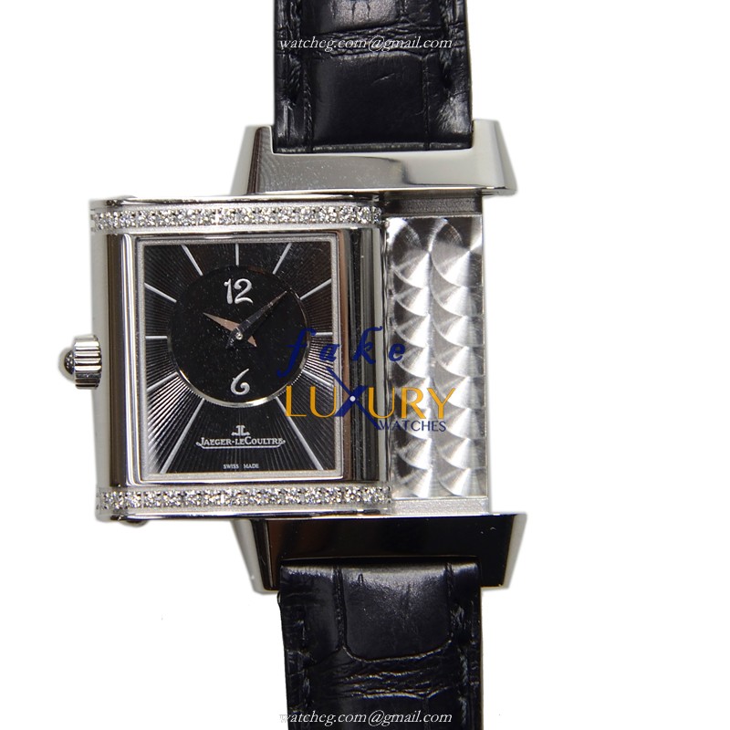 Jaeger-Lecoultre Q2668412 REVERSO Manual Wind Steel Replica Watch | 33.2x20.7mm Silver Dial Black - Image 4