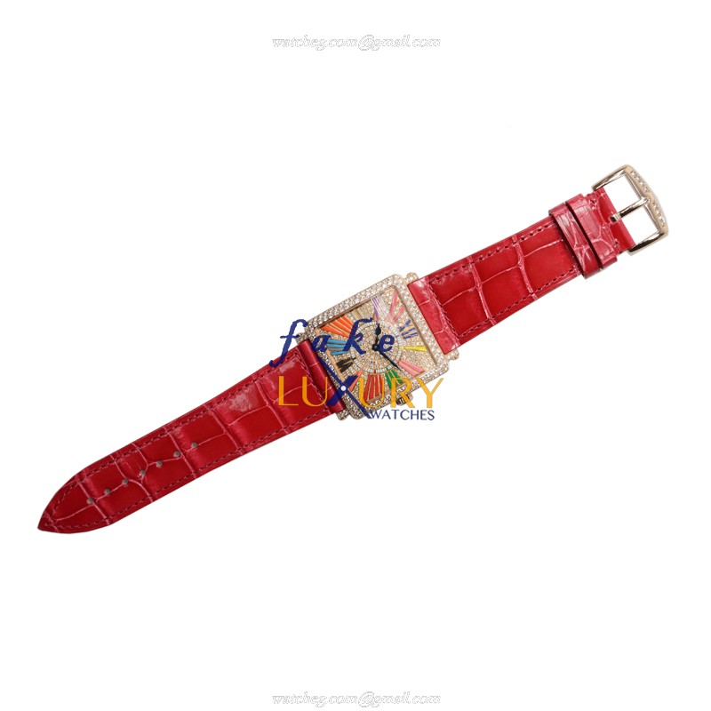 Franck Muller Master Square 6002 M QZ COL DRM R D CD 5N Replica Watch, Quartz, Rose Gold & - Image 2