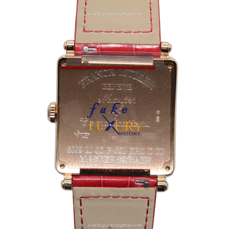 Franck Muller Master Square 6002 M QZ COL DRM R D CD 5N Replica Watch, Quartz, Rose Gold & - Image 3
